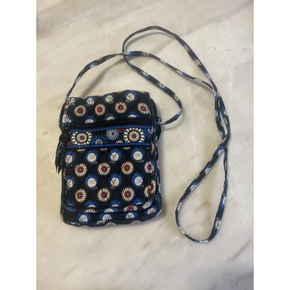 VERA BRADLEY Hipster Night Owl Pattern Clean Crossbody Quilted